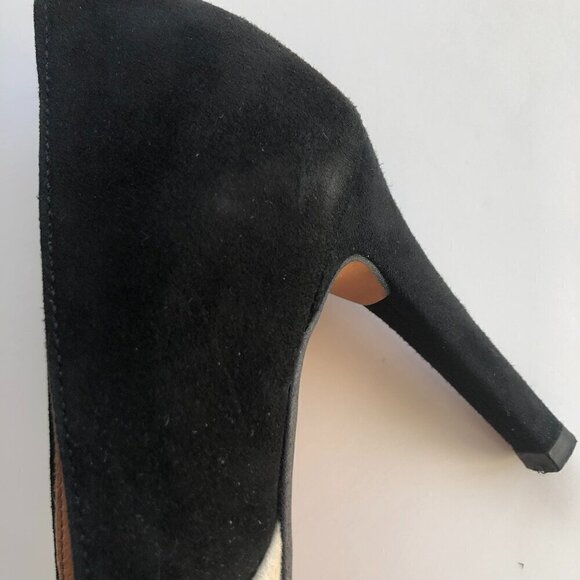 INWEAR Shoes Ivory/Cream & Black 3" high heels Upper Suede Leather EU39 US8/8.5 - Picture 16 of 16